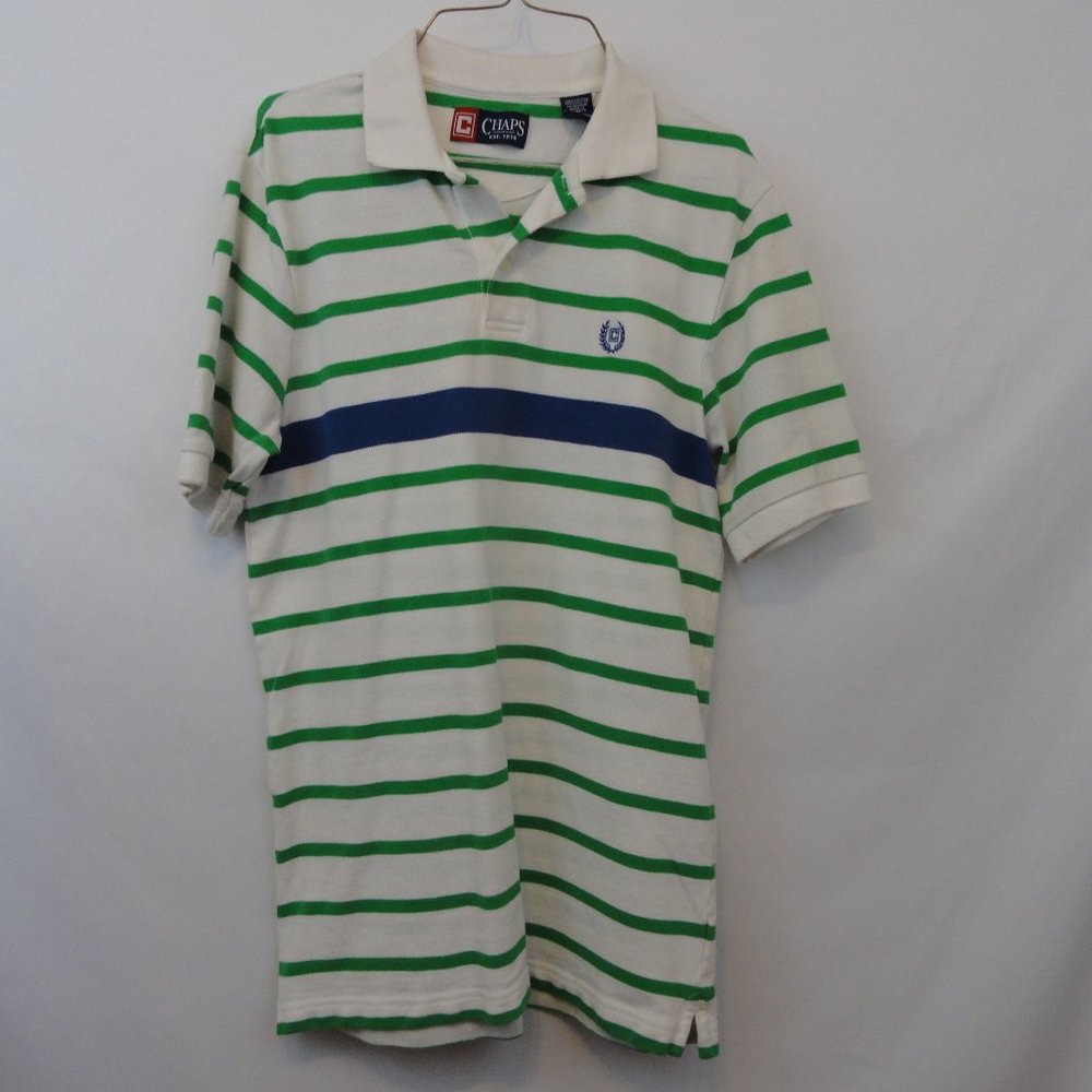 Chaps short sleeve polo mens size small